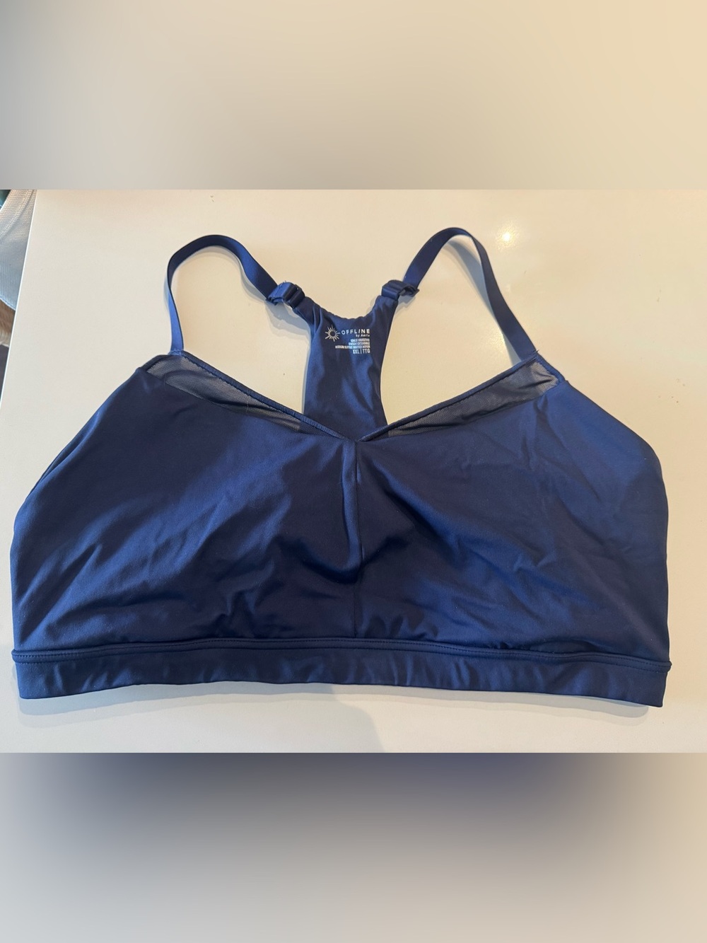 aerie Deep Navy Racerback Sports Bra